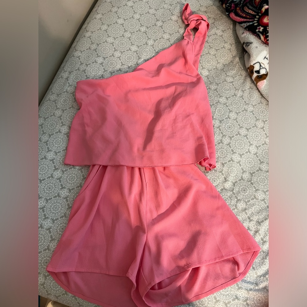 Pink Lily romper